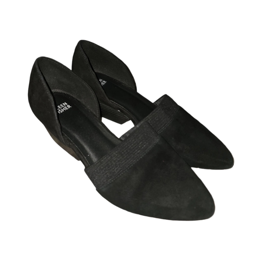 Eileen Fisher Hilly Wedge D'Orsay Low Heel Pumps
